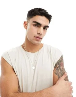 Brave Soul Raw Edge Vest In Light Stone For Men Neutral -Soul Brave Shop 205562948 1 neutral 1