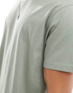 Brave Soul Oversized T-shirt In Mineral Green For Men -Soul Brave Shop 205563302 3