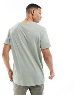 Brave Soul Oversized T-shirt In Mineral Green For Men -Soul Brave Shop 205563302 4