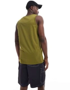 Brave Soul Classic Vest In Sea Kelp Green For Men -Soul Brave Shop 205563348 3