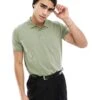 Brave Soul Polo In Washed Sage Green For Men -Soul Brave Shop 205563350 1 green