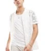 Brave Soul Crochet Revere Collar Shirt In Off White For Men -Soul Brave Shop 205563819 1 white