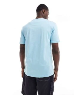 Brave Soul High Neck T-shirt In Sky Blue For Men -Soul Brave Shop 205564543 3
