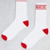 Brave Soul 2 Pack Naughty Or Nice Socks In White For Men -Soul Brave Shop 206963510 1 white