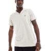 Brave Soul Waffle Polo Shirt In Ecru For Men Beige -Soul Brave Shop 206997670 1 beige
