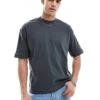 Brave Soul Short Sleeve Premium T-shirt 300 Gsm In Charcoal Grey For Men -Soul Brave Shop 208248276 1 charcoal
