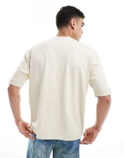 Brave Soul Short Sleeve Premium T-shirt 300 Gsm In Stone For Men -Soul Brave Shop 208248279 3