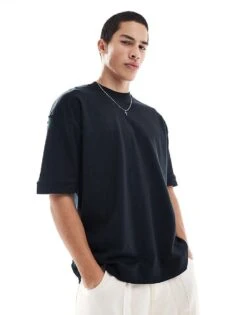 Brave Soul Short Sleeve Premium T-shirt 300 Gsm In Black For Men